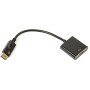 Кабель-переходник PowerPlant HDMI - DisplayPort 0.15м, Black