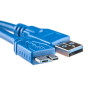 USB Кабель PowerPlant USB 3.0 AM - Micro,1.5м, Blue