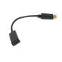 Кабель-переходник PowerPlant HDMI - DisplayPort 0.2м, Black