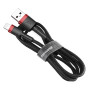 Data Кабель Baseus CALKLF-R91 Cafule Cable USB For Lightning 2A 3m, Red-Black