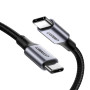 Data - Кабель UGREEN US261 Type-C to Type-C Fast Charging Cable 3A 1м, Gray Black