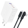 Сетевое зарядное устройство ACEFAST A37 PD100W GaN 1.8 А, White