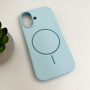 Чехол Cosmic Silicone Case Magnetic для iPhone 16, Sky Blue