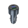 Автомобильное зарядное устройство HOCO Z57B Glorious Type-C PD45W / USB QC3.0, Metal Gray