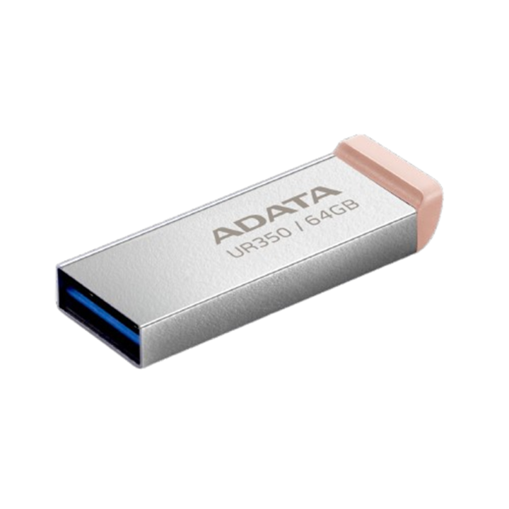 USB флешка A-DATA UR 350 USB 3.2 64Gb, Silver-Beige