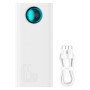 Внешний аккумулятор Power Bank Baseus Amblight 26800mAh 65W, Stellar White