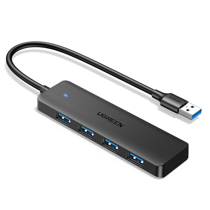 USB Хаб UGREEN 4-Port USB 3.0 Hub, Black