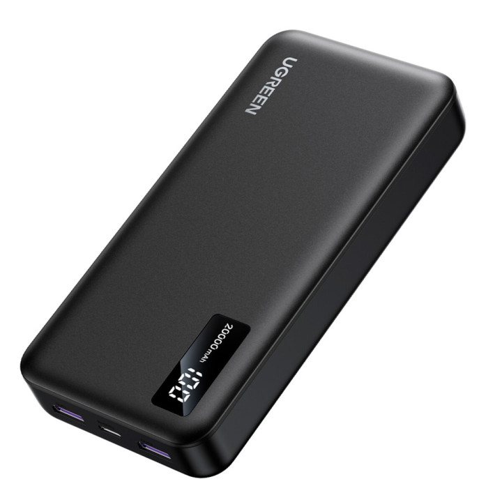 Внешний аккумулятор Power Bank UGREEN PB312 PD 20W 20000mAh, Black