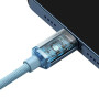 Data Кабель Baseus Gem USB-C to Lightning 20W 2m, Galaxy Blue ( P10373001311-01 )