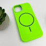 Чехол Cosmic Silicone Case Magnetic для iPhone 15, Shiny Green