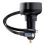 Автомобильное зарядное устройство Baseus Enjoyment Pro Car Charger C / Retractable C & iP Cable 60W Cluster, Black ( C00057802111-00 )