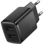 Сетевое зарядное устройство Baseus Compact Charger 2-USB 10.5W, Black