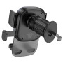 Автодержатель для телефона BOROFONE BH120 Delightful one-button car holder (air outlet), Black Gray