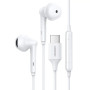 Наушники гарнитура UGREEN EP101 Wired Earphones with Type-C Connector, White