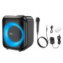Портативна Bluetooth колонка HOCO HA1 Graceful outdoor з мікрофоном 3600mAh, Black