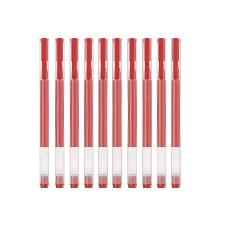 Набор ручек Xiaomi High-capacity Gel Pen (10-Pack), Red