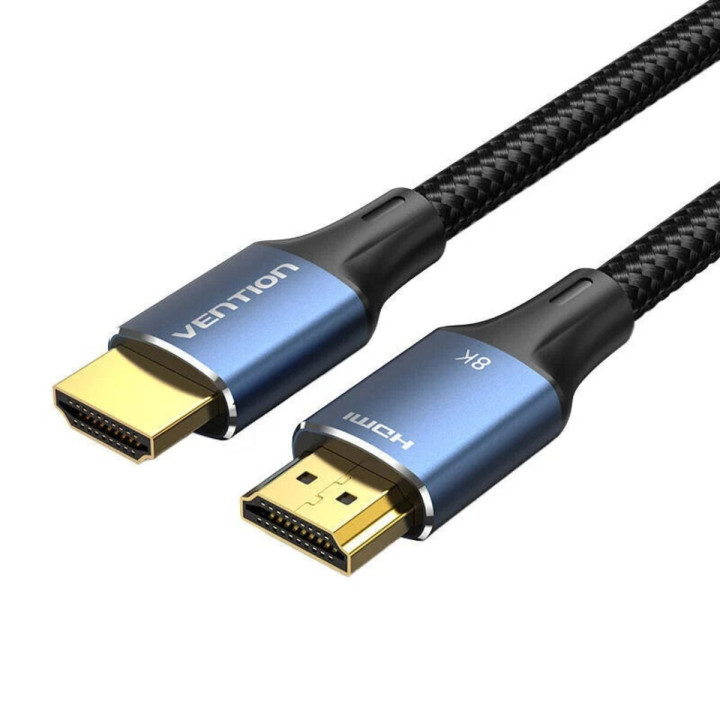 Видео Кабель Vention ALGLH Cotton Braided HDMI-HDMI HD v2.1 8K 2m, Blue