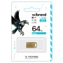 USB - флешка Wibrand USB 2.0 Hawk 64Gb, Gold