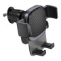 Автодержатель для телефона BOROFONE BH120 Delightful one-button car holder (air outlet), Black Gray