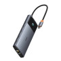 USB - хаб Baseus Metal Gleam Series II 10-in-1 USB HUB Cosmic 480Mbp, Black ( B00061800123-00 )