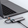 USB HUB Baseus Metal Gleam Series 5-in-1 Multifunctional Type-C to HDMI / USB 3.0 / PD, Gray