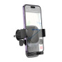 Автодержатель для телефона BOROFONE BH120 Delightful one-button car holder (air outlet), Black Gray