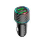 Автомобильное зарядное устройство BOROFONE BZ21A Brilliant 36W dual port QC3.0, Black