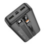 Портативная батарея Power Bank HOCO J118A with cable 20000mAh, Black