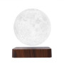 Магнитная левитационная лампа HCNT Levitating Lamp Moon Dark Wood Grain