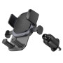 Автодержатель для телефона BOROFONE BH120 Delightful one-button car holder (air outlet), Black Gray