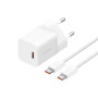 Сетевое зарядное устройство Baseus P10110902213-00 PD30W / QC3.0 3A Cable Type-C to Type, White