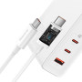 Сетевое зарядное устройство Baseus CCGP100202 240W 5А QC3.0 Cable Type-C to Type-C, White