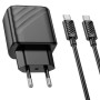 Сетевое зарядное устройство HOCO CS23A Type-C PD30W/USBQC3.0 кабель Type-C to Type-C 1m, Black