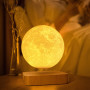 Магнитная левитационная лампа HCNT Levitating Lamp Moon Light Wood Grain
