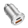 Автомобильное зарядное устройство HOCO NZ10 PD45W / QC3.0, Silver