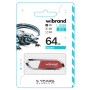 USB - флешка Wibrand USB 2.0 Aligator 64Gb, Dark Red