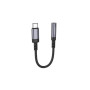 Переходник BOROFONE BV24 Graceful Digital Type-C to 3.5mm, Metal Grey