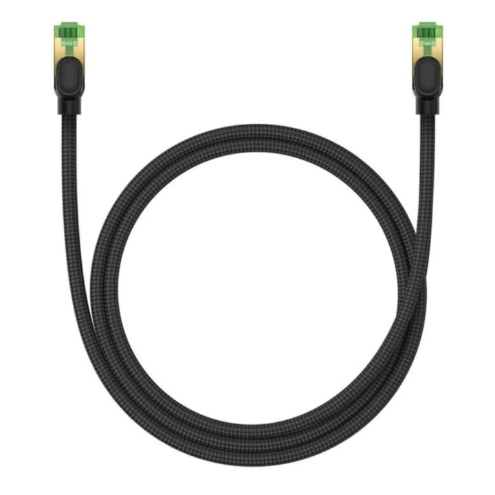 Сетевой кабель Baseus High Speed CAT8 40 Gigabit Ethernet Cable 10m, Cluster Black