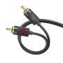Аудио-кабель HOCO UPA29 RCA to RCA 1.5m, Black