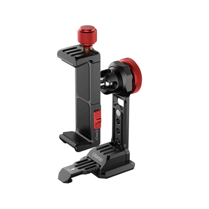 Держатель для телефона Ulanzi Vijim metal phone tripod mount, Black-Red