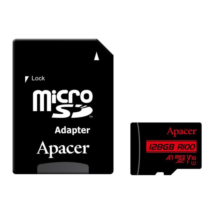 Карта памяти Apacer UHS-1 microSDXC 128Gb class 10, Black