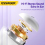 Bluetooth наушники - гарнитура ESSAGER Shining TWS Bluetooth earphones, White