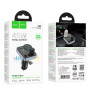 FM-модулятором HOCO E86 Alegria 48W dual port PD30W / QC3.0 car BT FM transmitter, Black