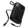 Внешний аккумулятор Power Bank Baseus QPow 2 Digital Display 20000mAh 30W, Cluster Black