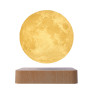 Магнитная левитационная лампа HCNT Levitating Lamp Moon Light Wood Grain