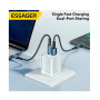 Сетевое зарядное устройство ESSAGER EZCT70 3A 70W, White
