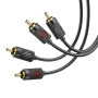 Аудио-кабель HOCO UPA29 RCA to RCA 1.5m, Black