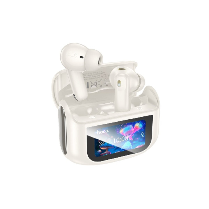 Беспроводные наушники HOCO EQ21 Sandy true wireless ANC+ENC 400mAh, Cloudy White