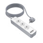 Сетевой Удлинитель BOROFONE BAC9 Power 3-position socket 20W 3m, White