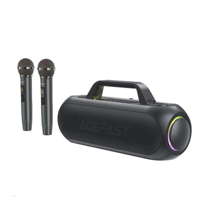 Портативная Bluetooth колонка ACEFAST K1 Party karaoke all-in-one audio set 18000 mAh, Black